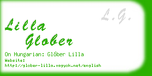 lilla glober business card